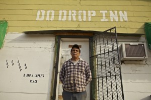 Owner Arnold Lopez at the Do Drop Inn in Shelby, MS. Photo by Lou Bopp